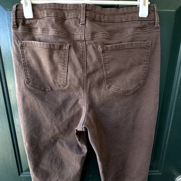 NYDJ Walnut Brown Billie Mini Boot Sz 10 5P Jeans LiftxTuck Slimming Smoothing - Picture 4 of 7